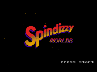 Spindizzy Worlds title screen for Super Nintendo